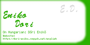 eniko dori business card